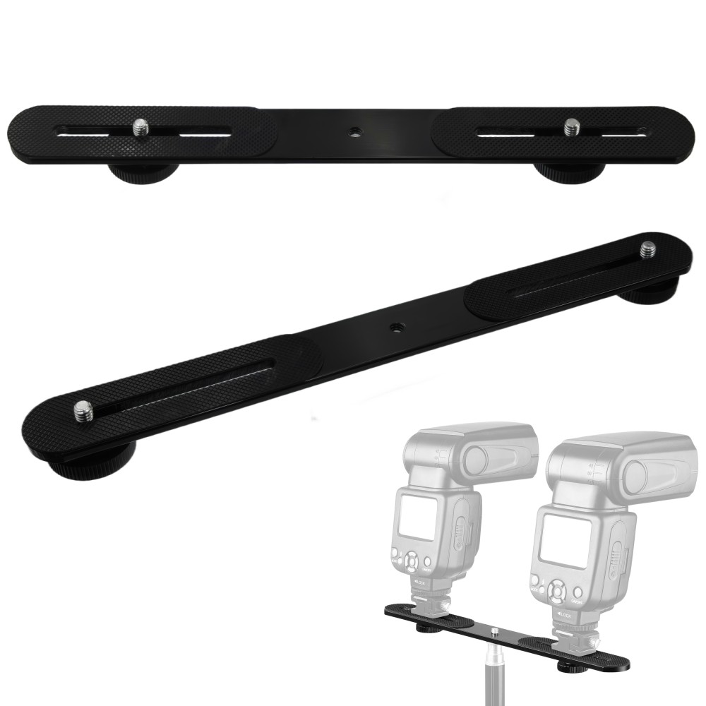 Dual Flash Bracket 1/4'' Screw - Iris Photography Led Lighting Pack ulasan dan harga