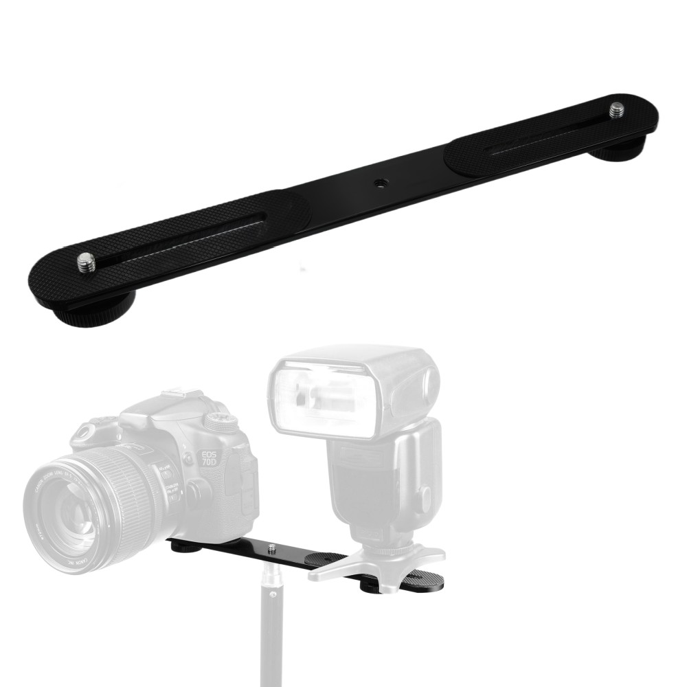 Dual Flash Bracket 1/4'' Screw - Iris Photography Led Lighting Pack ulasan dan harga