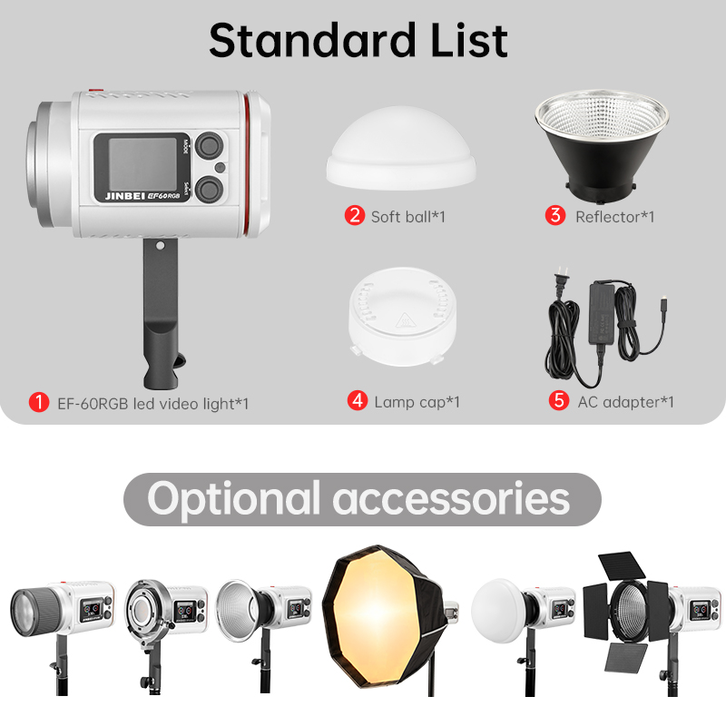 JINBEI EF-60RGB Portable Ultra - Good Lighting In Photography ulasan dan harga