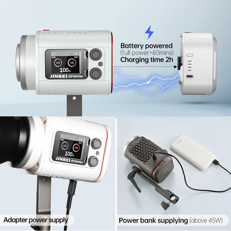 JINBEI EF-60RGB Portable Ultra - Good Lighting In Photography ulasan dan harga