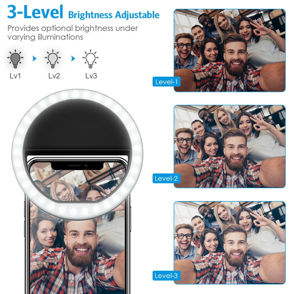USB Charging LED Selfie Ring L - Photography Lighting Set Up ulasan dan harga