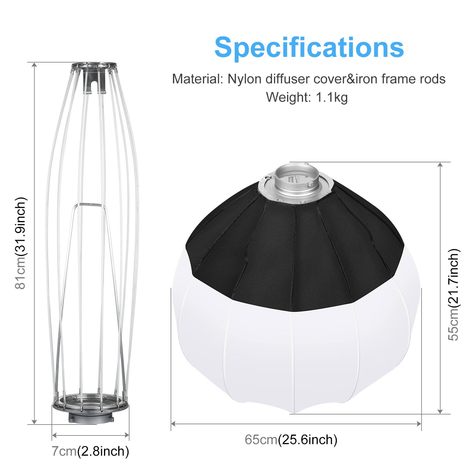 PULUZ 65cm Foldable Lantern So - Photography Lighting Softbox ulasan dan harga