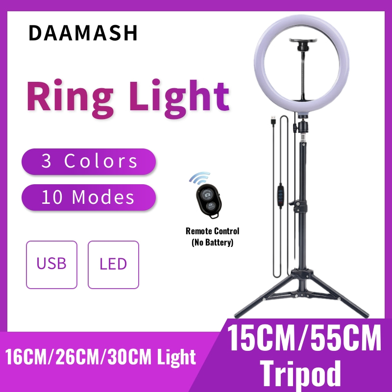 16cm/26cm/30cm LED Selfie Ring - Photography Lighting Set Up ulasan dan harga