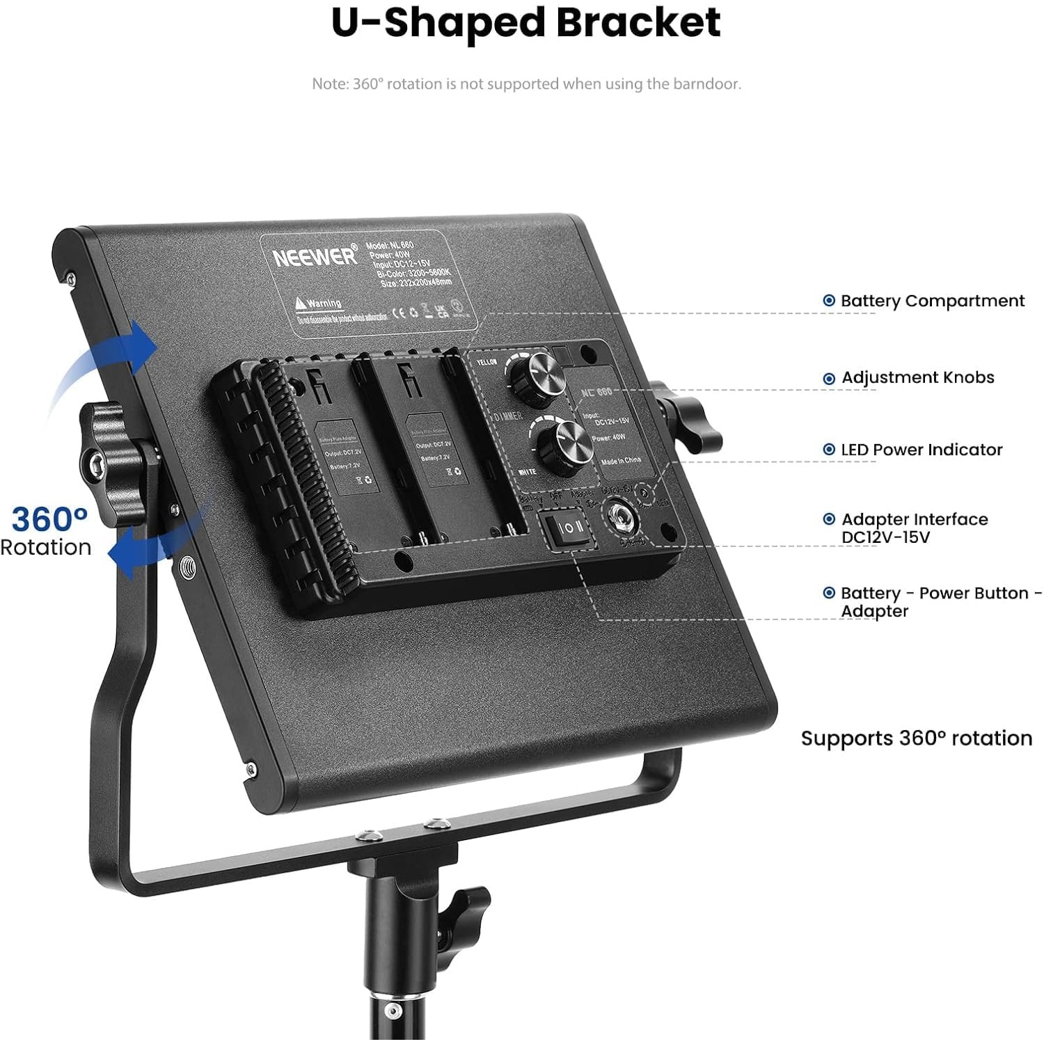 NEEWER 2 Pack 660 LED Video Li - Photography Lighting Kit Neewer ulasan dan harga