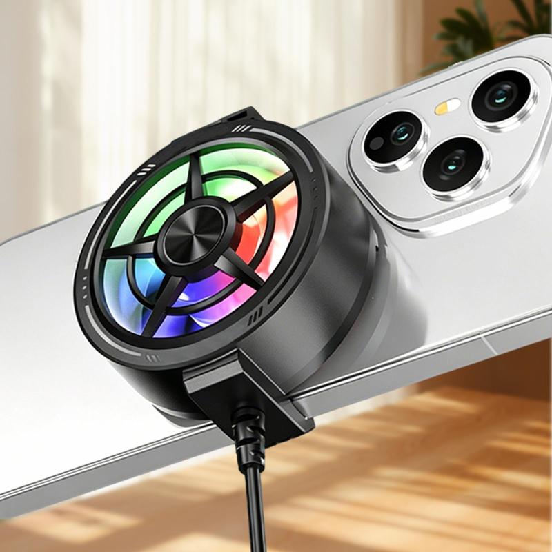 【C】Clip On Phone Cooler Fan Rg - Photography Lighting Game ulasan dan harga