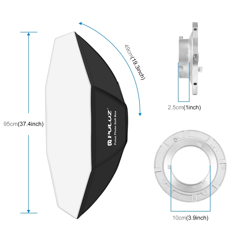 PULUZ 95cm Octagon Photography - Photography Lighting Softbox ulasan dan harga