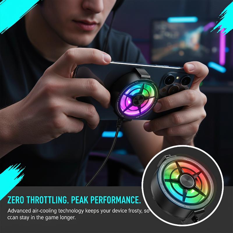 Clip On Phone Cooler Fan Low N - Photography Lighting Game ulasan dan harga