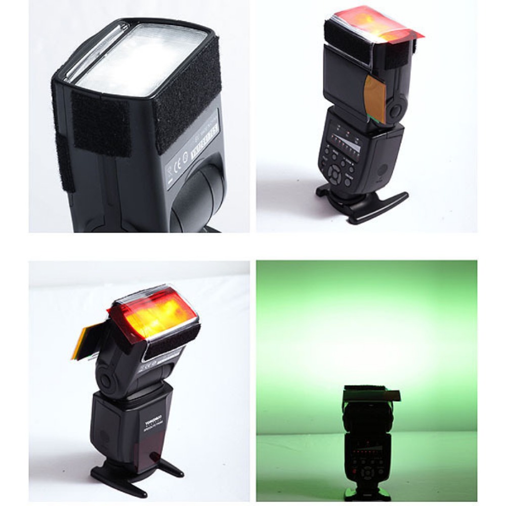 12 Colors Camera Flash Gels Li - Photography Lighting For Portraits ulasan dan harga