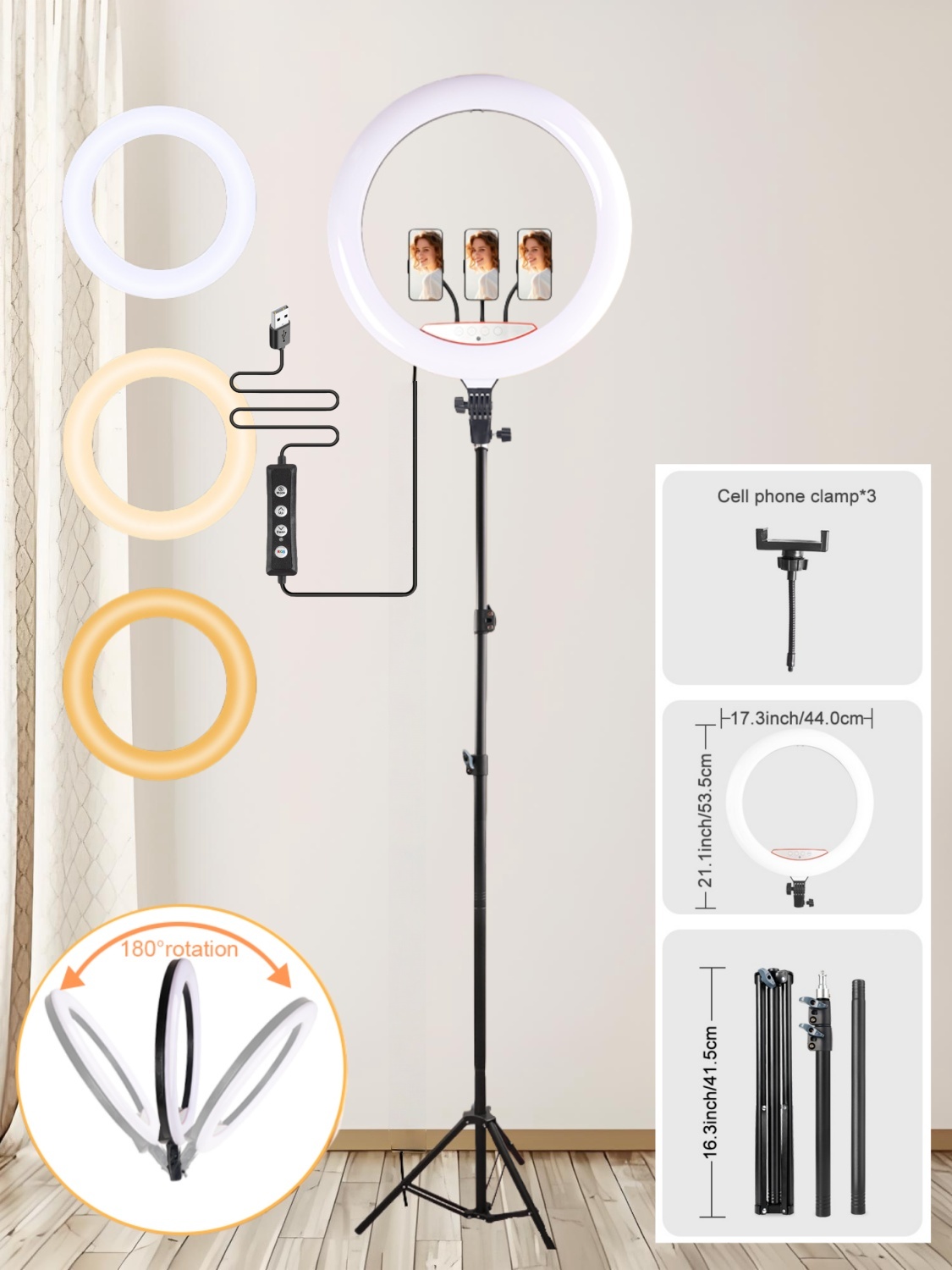 Professional 18 Inch Ring Ligh - Photography Lighting Online ulasan dan harga