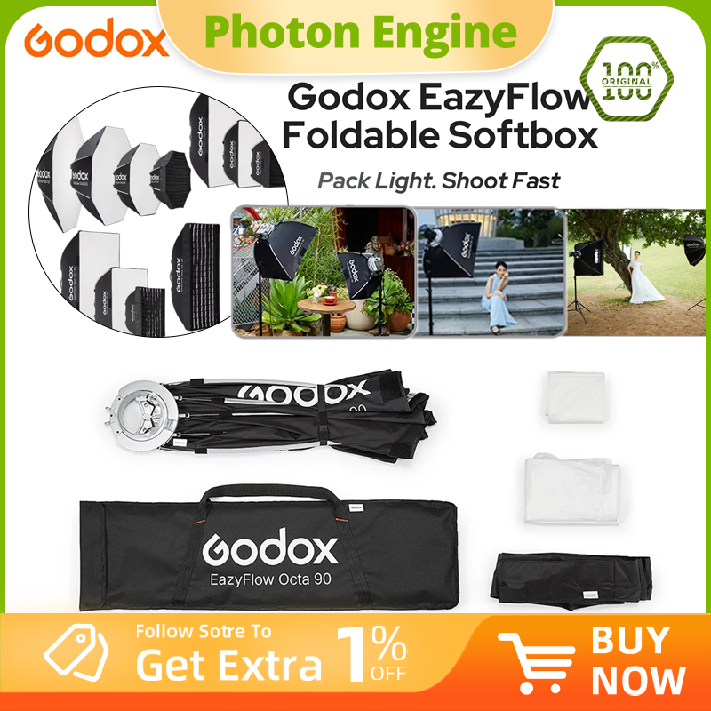 Godox EazyFlow series Foldable - Photography Lighting Softbox ulasan dan harga